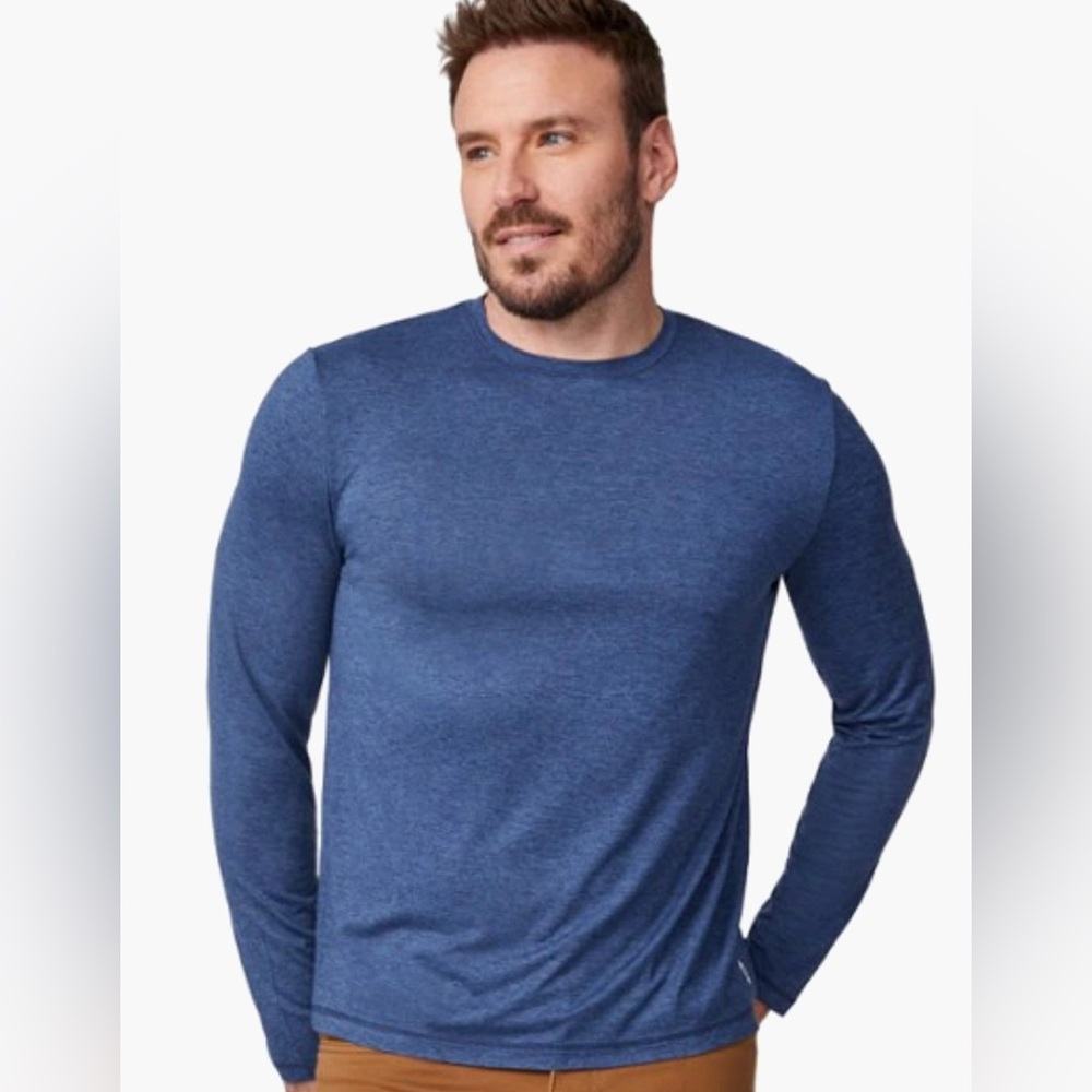 REI Co-op Blue Crew Neck Long Sleeve Layered top size large
